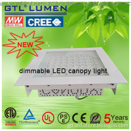 100W best price radar sensor LED canopy light with ETL listed